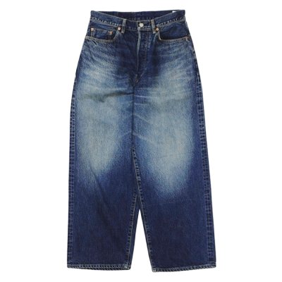 画像1: blurhms ROOTSTOCK（ブラームスルーツストック）13.5oz Denim Pants Wide（13.5ozデニムパンツ ワイド）/ USED-Indigo（ユーズドインディゴ）【裾上げ無料】