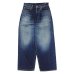 画像1: blurhms ROOTSTOCK（ブラームスルーツストック）13.5oz Denim Pants Wide（13.5ozデニムパンツ ワイド）/ USED-Indigo（ユーズドインディゴ）【裾上げ無料】 (1)