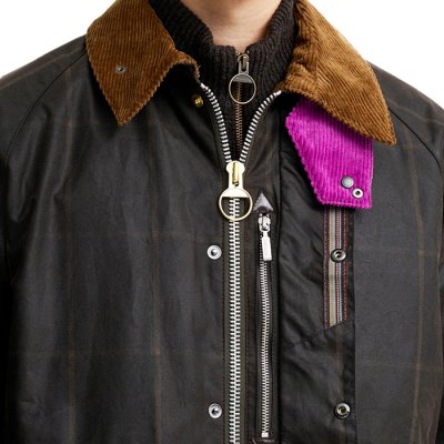 画像4: Barbour（バブァー）TRANSPORT Window Pane（トランスポート ”ウィンドウペン”）"Collaboration by Paul Smith" / Brown（ブラウン）