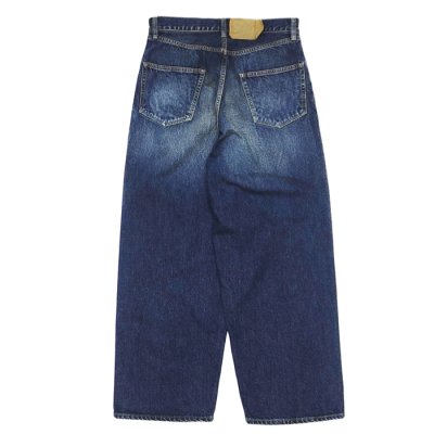 画像2: blurhms ROOTSTOCK（ブラームスルーツストック）13.5oz Denim Pants Wide（13.5ozデニムパンツ ワイド）/ USED-Indigo（ユーズドインディゴ）【裾上げ無料】