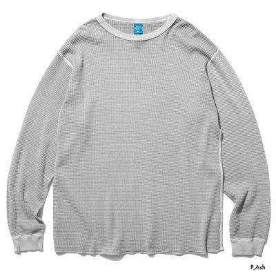 画像3: Good On（グッドオン）光電子 Long Sleeve Thermal （光電子ロングスリーブニット）"Rib Knit Pigment Dye" / 3Colors（全3色展開）