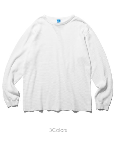 画像1: Good On（グッドオン）光電子 Long Sleeve Thermal （光電子ロングスリーブニット）"Rib Knit Pigment Dye" / 3Colors（全3色展開）