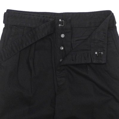 画像4: KAPTAIN SUNSHINE（キャプテンサンシャイン）Dyed Denim Riviera Pants（ダイドデニムリベラパンツ） / Black（ブラック）【裾上げ無料】