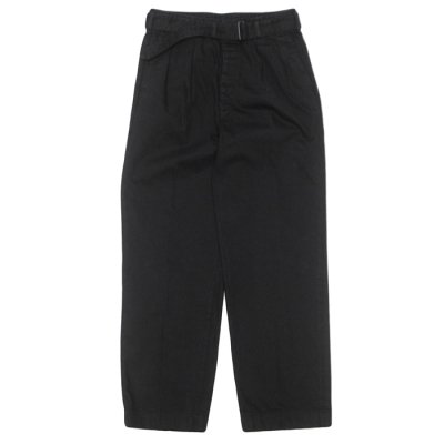 画像1: KAPTAIN SUNSHINE（キャプテンサンシャイン）Dyed Denim Riviera Pants（ダイドデニムリベラパンツ） / Black（ブラック）【裾上げ無料】