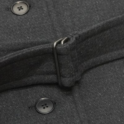 画像4: KAPTAIN SUNSHINE（キャプテンサンシャイン）Stand Collar Coat（スタンドカラーコート） "Cotton Wool Double Cloth" / Charcoal（チャコール）