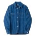 画像1: STUDIO D'ARTISAN（ステュディオ・ダ・ルチザン）リングウォバッシュシャツ / Indigo（インディゴ） (1)