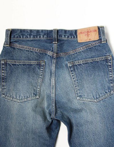 画像4: STRASSBURGER&Co（シュトラスバーガー・アンド・カンパニー）PIONEER 13.7oz セルビッチレギュラーストレートジーンズ エイジング 53/Indigo（インディゴ）