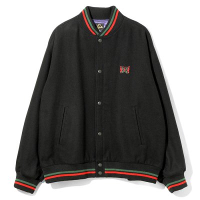 画像1: NEEDLES×A Tribe Called Quest（ニードルズ×ア・トライブコールドクエスト）B.B.Jacket（B.Bジャケット）"Wool Melton" / Black（ブラック）