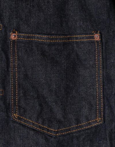 画像5: STRASSBURGER&Co（シュトラスバーガー・アンド・カンパニー）JUMBO 14.5oz セルビッチ 1st デニムジャケット WWII/Indigo（インディゴ）