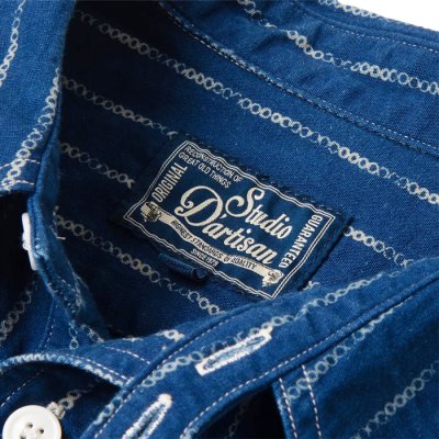 画像3: STUDIO D'ARTISAN（ステュディオ・ダ・ルチザン）リングウォバッシュシャツ / Indigo（インディゴ）