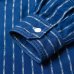画像4: STUDIO D'ARTISAN（ステュディオ・ダ・ルチザン）リングウォバッシュシャツ / Indigo（インディゴ） (4)