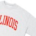 画像4: Sloppy Supply（スラッピーサプライ）NEO VINTAGE SWEAT（ネオヴィンテージスウェット）"ILLINOIS" / A,Gray White×Orange（アッシュグレーホワイト×オレンジ） (4)