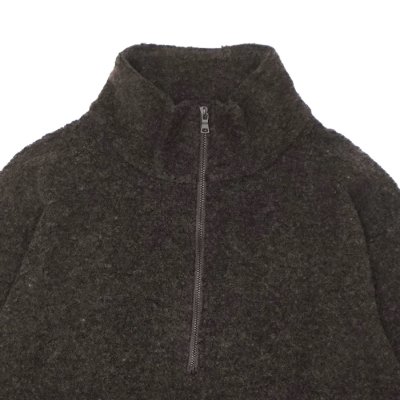 画像3: *A VONTADE（アボンタージ）Wool Half ZIp Pullover（ウールハーフジッププルオーバー）/ Dark Brown（ダークブラウン）