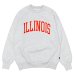 画像1: Sloppy Supply（スラッピーサプライ）NEO VINTAGE SWEAT（ネオヴィンテージスウェット）"ILLINOIS" / A,Gray White×Orange（アッシュグレーホワイト×オレンジ） (1)