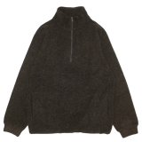 *A VONTADE（アボンタージ）Wool Half ZIp Pullover（ウールハーフジッププルオーバー）/ Dark Brown（ダークブラウン）
