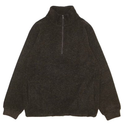 画像1: *A VONTADE（アボンタージ）Wool Half ZIp Pullover（ウールハーフジッププルオーバー）/ Dark Brown（ダークブラウン）