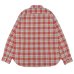 画像2: BARNS OUTFITTERS（バーンズアウトフィッターズ）Flannel Check Shirt（フランネルチェックシャツ） / RED（レッド） (2)