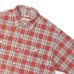 画像4: BARNS OUTFITTERS（バーンズアウトフィッターズ）Flannel Check Shirt（フランネルチェックシャツ） / RED（レッド） (4)