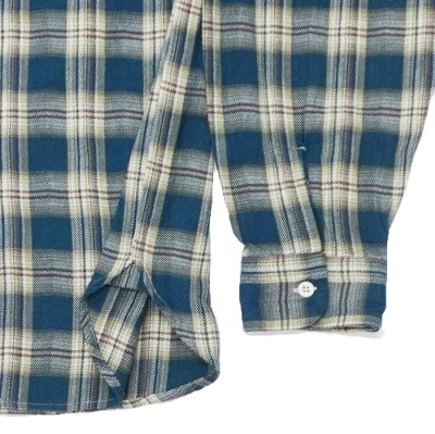 画像5: BARNS OUTFITTERS（バーンズアウトフィッターズ）Flannel Check Shirt（フランネルチェックシャツ） / Navy（ネイビー）