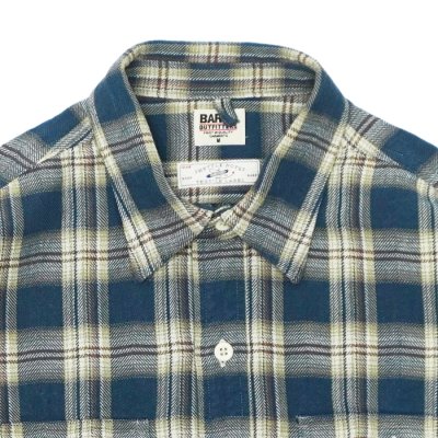 画像3: BARNS OUTFITTERS（バーンズアウトフィッターズ）Flannel Check Shirt（フランネルチェックシャツ） / Navy（ネイビー）
