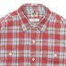 画像3: BARNS OUTFITTERS（バーンズアウトフィッターズ）Flannel Check Shirt（フランネルチェックシャツ） / RED（レッド） (3)