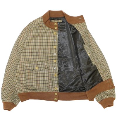 画像3: ENGINEERED GARMENTS（エンジニアードガーメンツ）A-1 Jacket（A-1ジャケット）"Polyester Gunclub Check" / Brown（ブラウン）