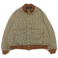 ENGINEERED GARMENTS（エンジニアードガーメンツ）A-1 Jacket（A-1ジャケット）"Polyester Gunclub Check" / Brown（ブラウン）