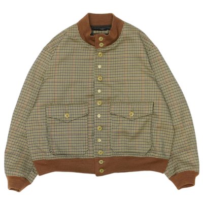 画像1: ENGINEERED GARMENTS（エンジニアードガーメンツ）A-1 Jacket（A-1ジャケット）"Polyester Gunclub Check" / Brown（ブラウン）