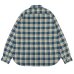 画像2: BARNS OUTFITTERS（バーンズアウトフィッターズ）Flannel Check Shirt（フランネルチェックシャツ） / Navy（ネイビー） (2)