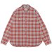 画像1: BARNS OUTFITTERS（バーンズアウトフィッターズ）Flannel Check Shirt（フランネルチェックシャツ） / RED（レッド） (1)