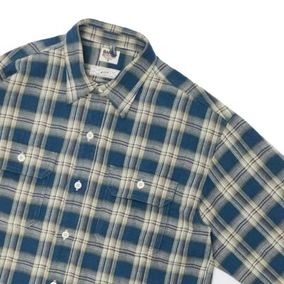 画像4: BARNS OUTFITTERS（バーンズアウトフィッターズ）Flannel Check Shirt（フランネルチェックシャツ） / Navy（ネイビー）
