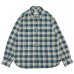 画像1: BARNS OUTFITTERS（バーンズアウトフィッターズ）Flannel Check Shirt（フランネルチェックシャツ） / Navy（ネイビー） (1)
