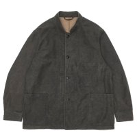 *A VONTADE（アボンタージ）Stand Collar Work Jacket （スタンドカラーワークジャケット）"Pigment Coating Moleskin" / Fade INK（フェードインク）