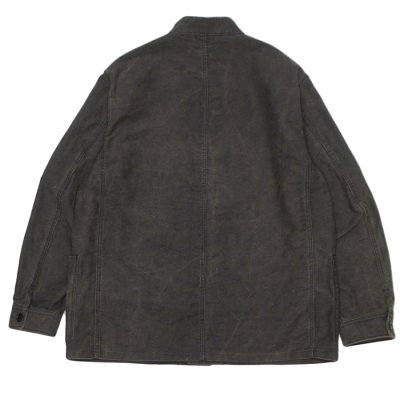 画像2: *A VONTADE（アボンタージ）Stand Collar Work Jacket （スタンドカラーワークジャケット）"Pigment Coating Moleskin" / Fade INK（フェードインク）