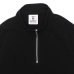 画像3: BARBARIAN（バーバリアン）12oz 1/4 ZIP COLLAR LONG SLEEVE SHIRT（12oz 1/4 ジップカラーロングスリーブシャツ）/ Black（ブラック） (3)