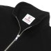 画像4: BARBARIAN（バーバリアン）12oz 1/4 ZIP COLLAR LONG SLEEVE SHIRT（12oz 1/4 ジップカラーロングスリーブシャツ）/ Black（ブラック） (4)