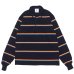 画像1: BARBARIAN（バーバリアン）Heavy Weight Rugby Collar Shirt（ヘビーウェイト ラグビーカラーシャツ） / Navy×Red×Orange×Gold（ネイビー×レッド×オレンジ×ゴールド） (1)