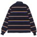 画像2: BARBARIAN（バーバリアン）Heavy Weight Rugby Collar Shirt（ヘビーウェイト ラグビーカラーシャツ） / Navy×Red×Orange×Gold（ネイビー×レッド×オレンジ×ゴールド） (2)
