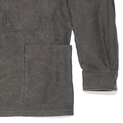 画像6: *A VONTADE（アボンタージ）Stand Collar Work Jacket （スタンドカラーワークジャケット）"Pigment Coating Moleskin" / Fade INK（フェードインク）