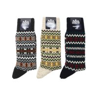 HALISON（ハリソン）メリノウール混 フェアアイルソックス / 3Colors（全3色展開）※3足までメール便発送可