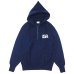 画像1: Champion（チャンピオン）REVERSE WEAVE HALF ZIP SWEAT SHIRT（リバースウィーブアフターフーデッドスウェットシャツ）"TRUE TO ARCHIVES" / Navy（ネイビー） (1)