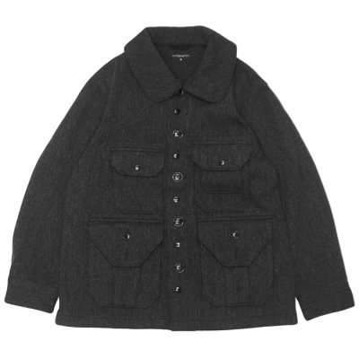 画像1: ENGINEERED GARMENTS（エンジニアードガーメンツ）Cruiser Jacket（クルーザージャケット）"Wool Poly Heavy Tweed" / Charcoal（チャコール）