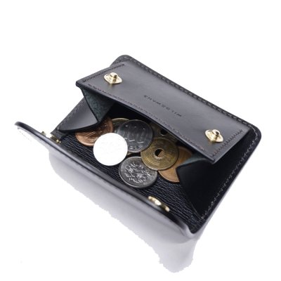 画像7: WILD SWANS（ワイルドスワンズ）TONGUE（タング）マルチコインケース"サドルプルアップ"/Black（ブラック）