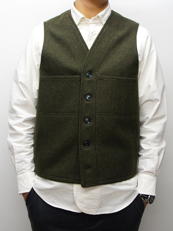 FILSON（フィルソン）MACKINAW WOOL VEST（マッキーノウールベスト）/Forest Green（フォレストグリーン