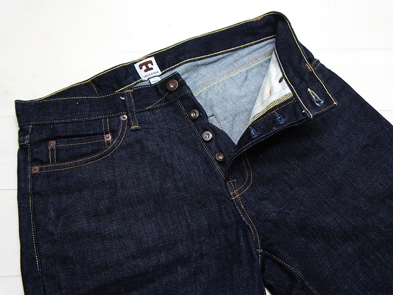 tellason テラソン straight tapered cone mills white oak 14 75oz