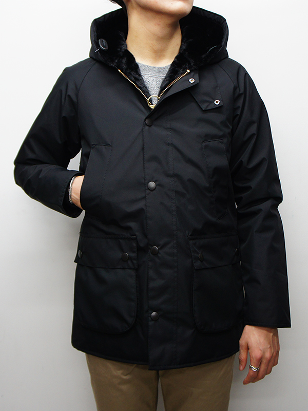 Barbour（バブァー）Bedale Jacket SL Hooded（スリムフィットビデイルジャケットフーデッド）/Black（ブラック