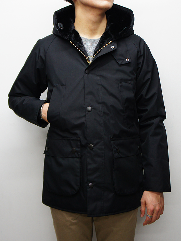 Barbour（バブァー）Bedale Jacket SL Hooded（スリムフィットビデイルジャケットフーデッド）/Black（ブラック） - タイガース・ブラザース本店オンラインショップ