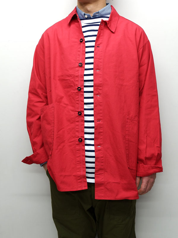 A VONTADE（アボンタージ）Gardener Shirt Jacket（ガーデナーシャツジャケット）/Red（レッド） - タイガース