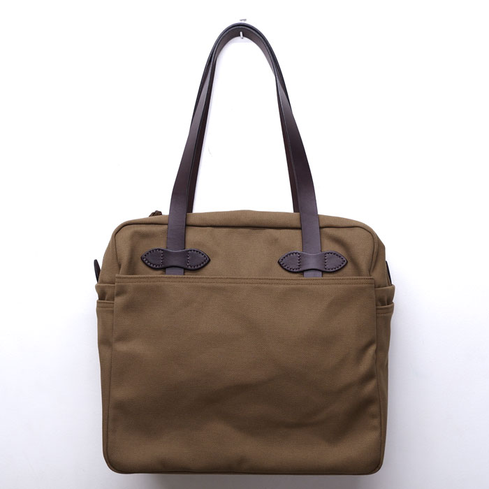 FILSON（フィルソン）TOTE BAG WITH ZIPPER（ジッパー付トートバッグ）/SEPIA（ブラウン） タイガース