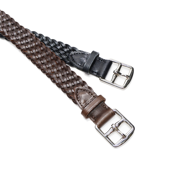 BEORMA（ベオーマ）28mm BASKET WEAVE PLAITED BELT（28mmメッシュベルト）/Dk.Brown（ダークブラウン） タイガース・ブラザース本店オンラインショップ